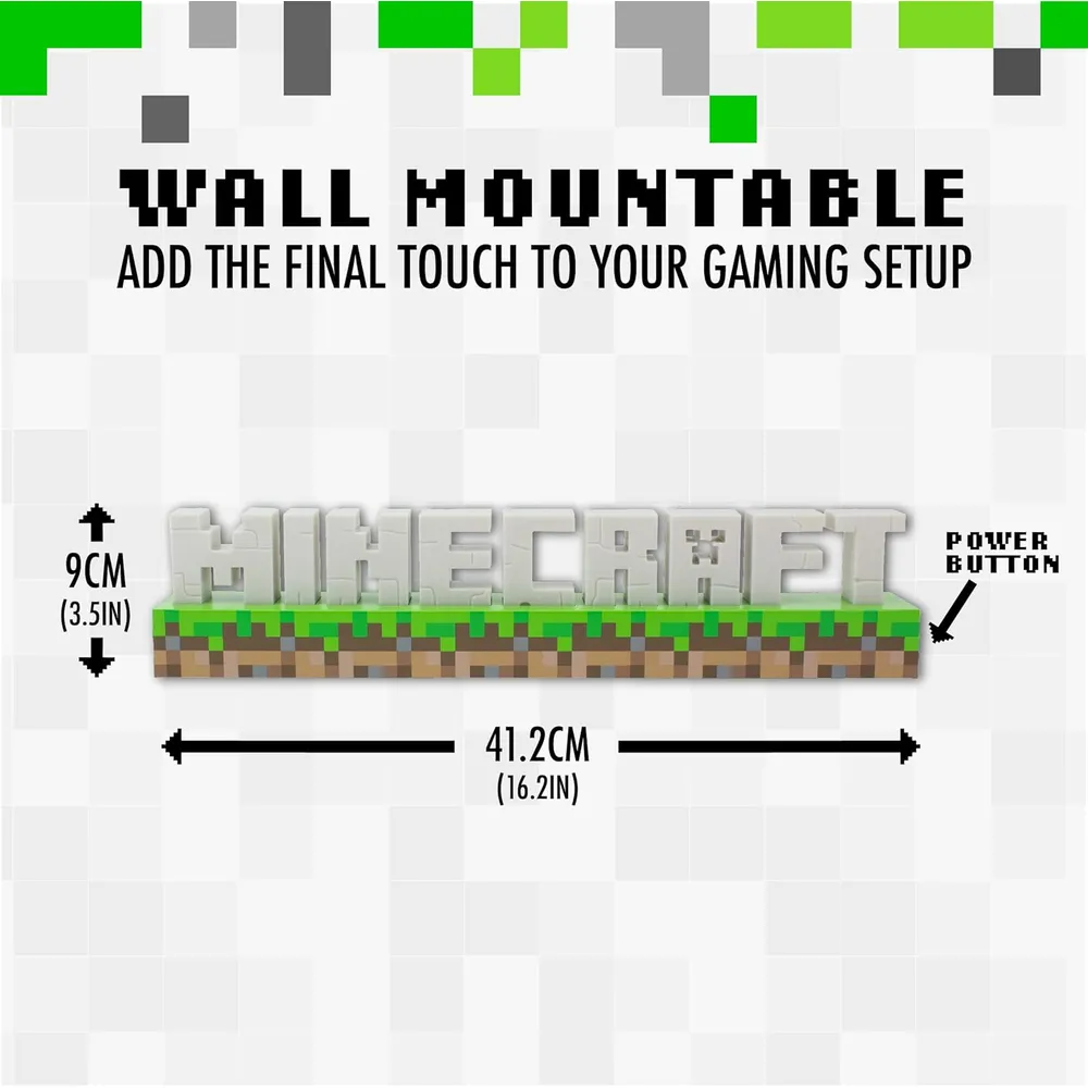 Paladone Minecraft, lámpara logotipo oficial