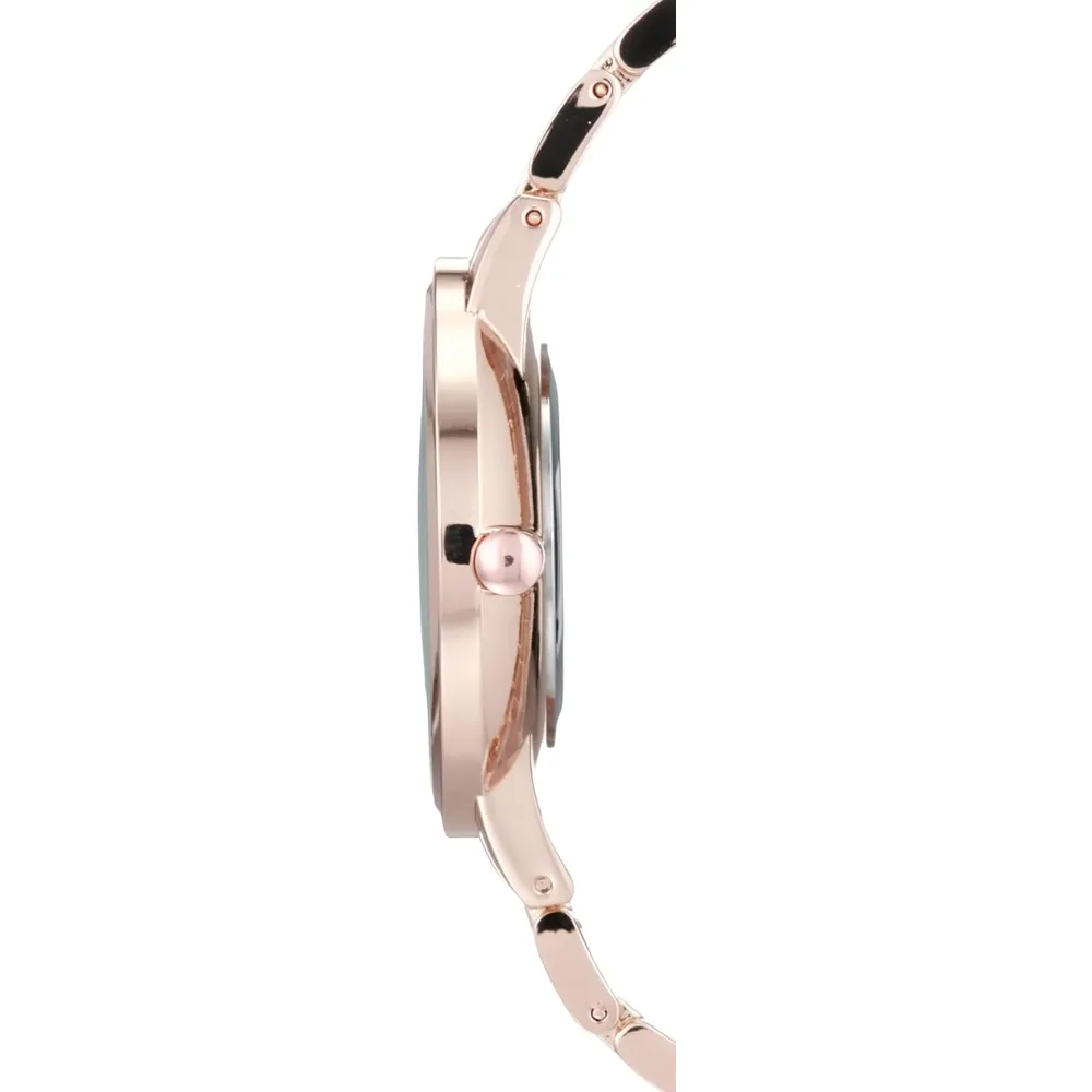 Nine West NW/2098CHGB reloj para dama | 36 mm - Azul marino/Oro rosa