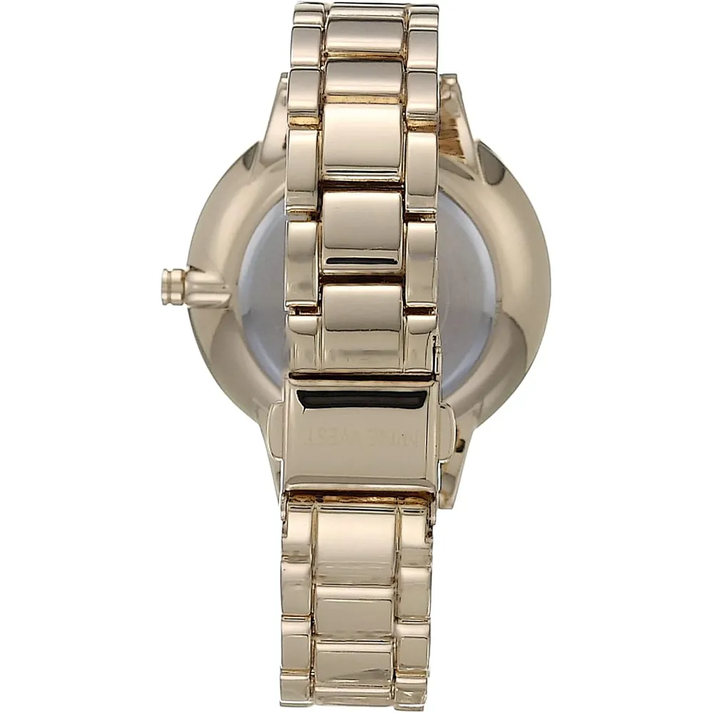 Nine West NW/2098CHGB reloj para dama | 36 mm - Dorado/Negro