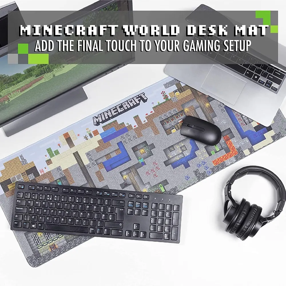 Paladone Minecraft Mining World, alfombrilla grande para juegos