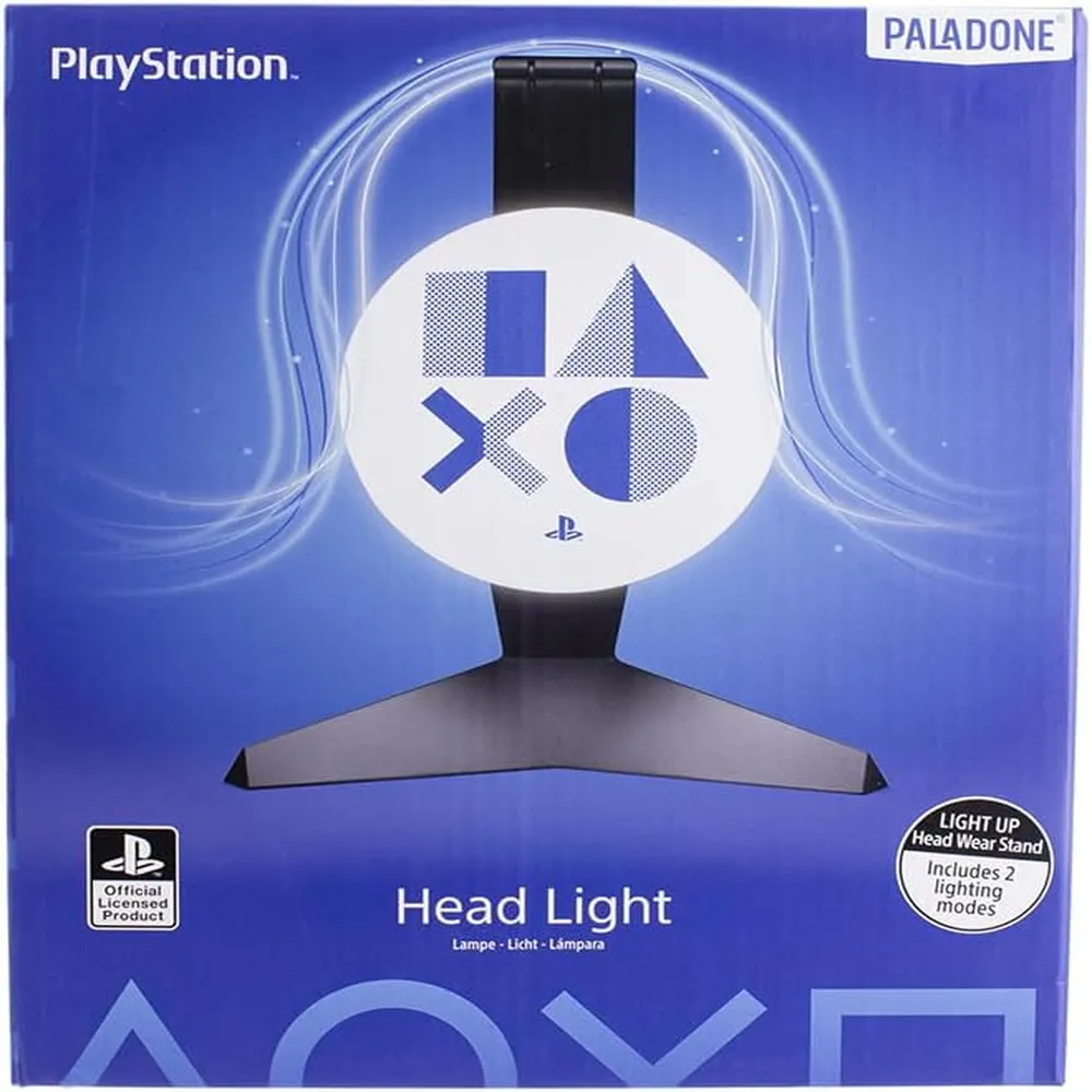 Paladone PlayStation, soporte iluminado para auriculares gamers