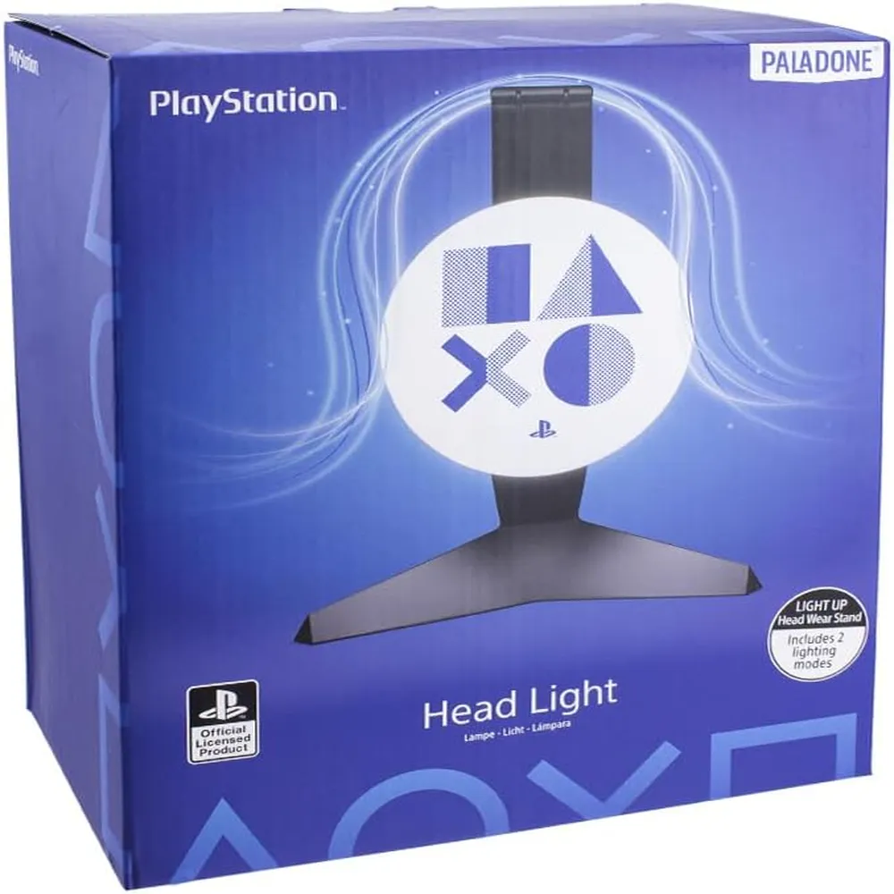 Paladone PlayStation, soporte iluminado para auriculares gamers