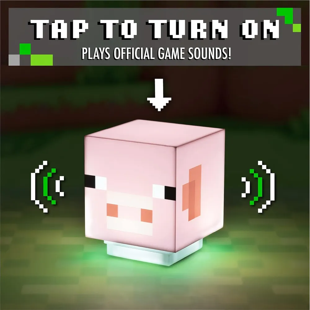 Paladone Minecraft Pig, luz con sonido oficial
