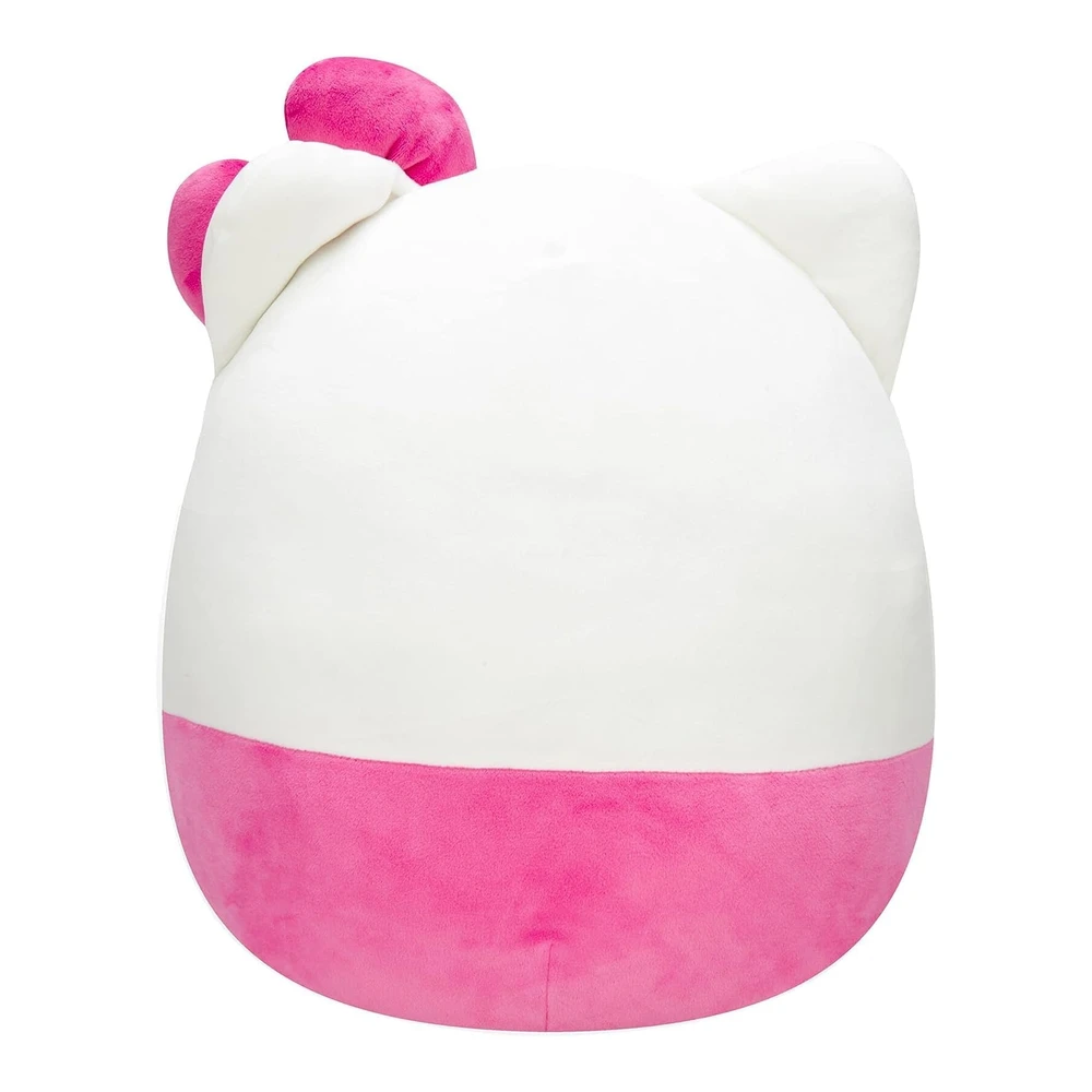 b0973h5ktk_2.webp Squishmallows Hello Kitty - Arco Rosa y Pantalones Cortos de 14" - Sanrio - Peluche Grande Ultrasuave Oficial Kellytoy