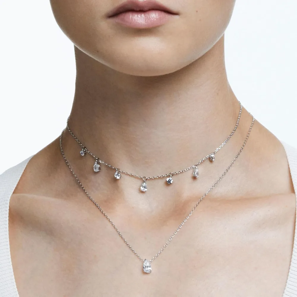 SWAROVSKI COLLAR CHOKER CRISTALES ATTRACT ACABADO RODIO PARA MUJER | RODIO