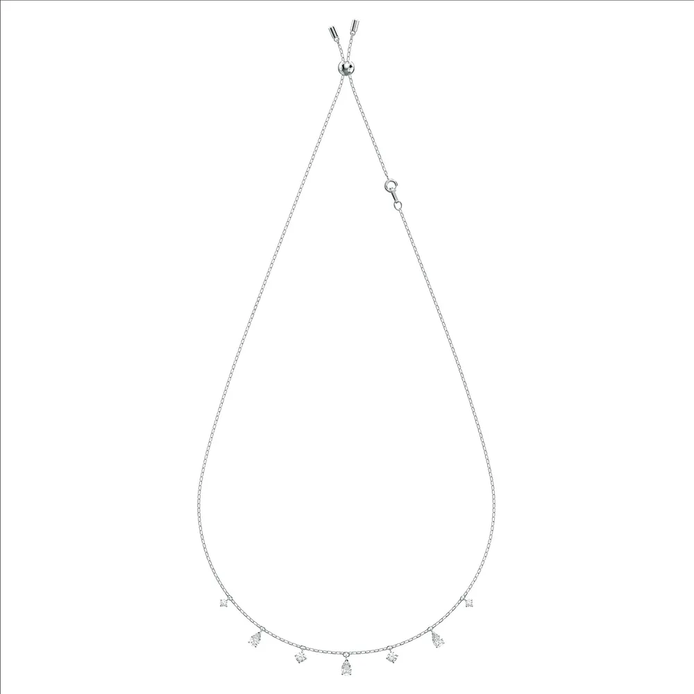 SWAROVSKI COLLAR CHOKER CRISTALES ATTRACT ACABADO RODIO PARA MUJER | RODIO