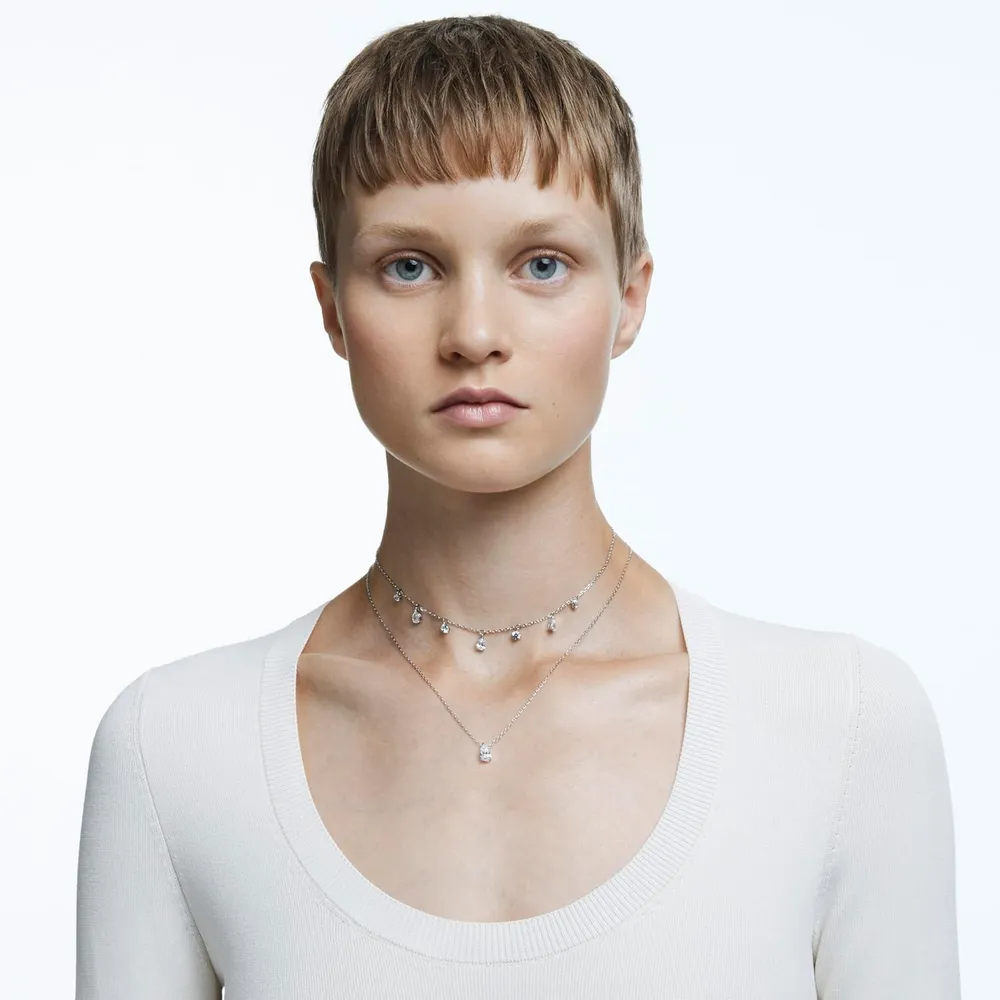 SWAROVSKI COLLAR CHOKER CRISTALES ATTRACT ACABADO RODIO PARA MUJER | RODIO