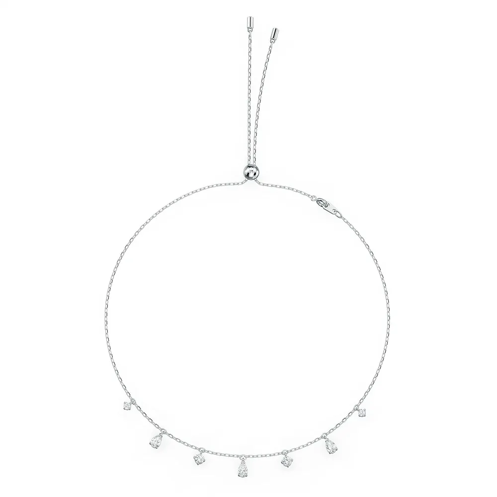 SWAROVSKI COLLAR CHOKER CRISTALES ATTRACT ACABADO RODIO PARA MUJER | RODIO