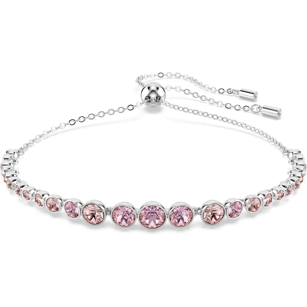 SWAROVSKI PULSERA REDONDA EMILY ACABADO RODIO PARA MUJER | ROSA /RODIO