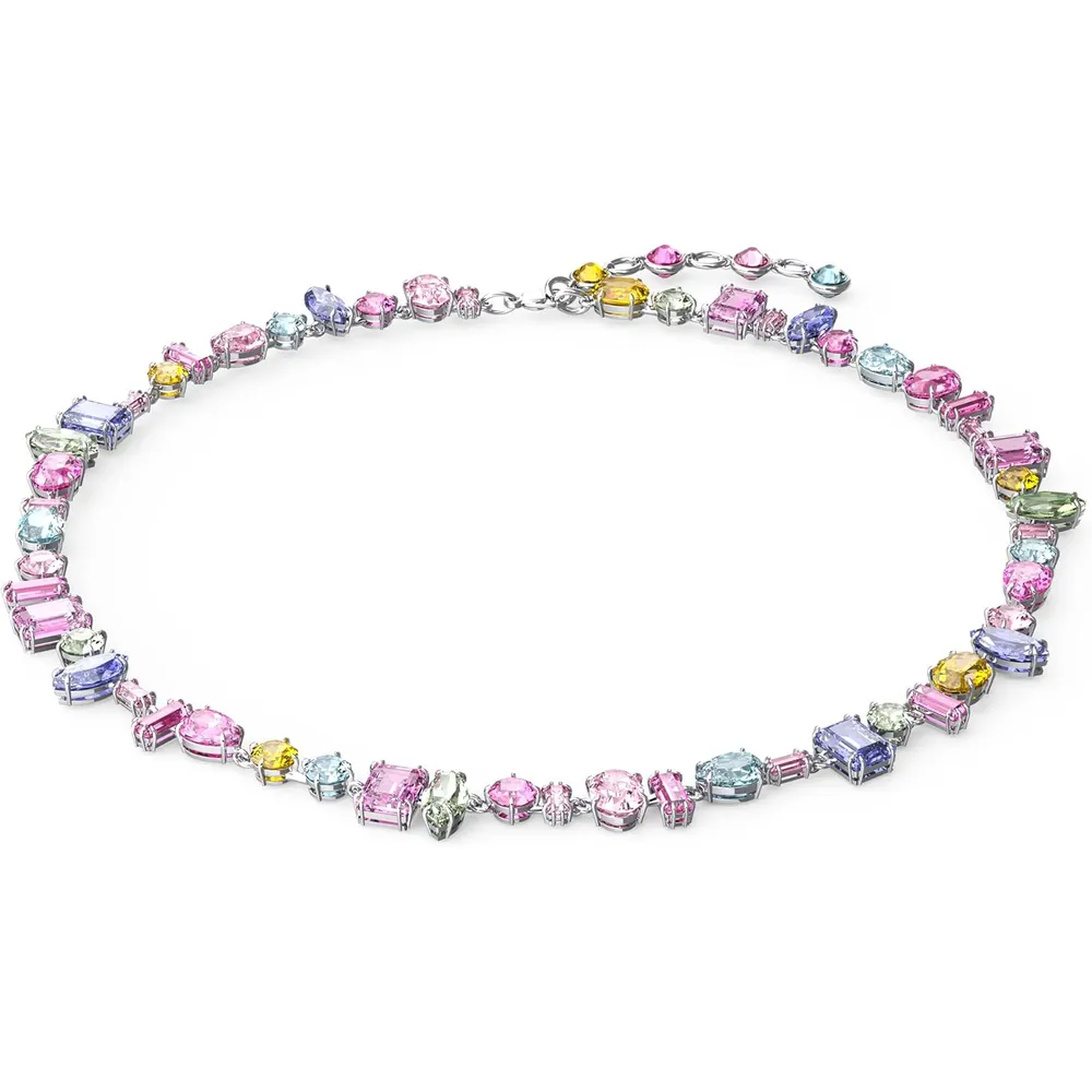 SWAROVSKI COLLAR CRISTALES MIXTOS GEMA ACABADO RODIO PARA MUJER | MULTICOLOR