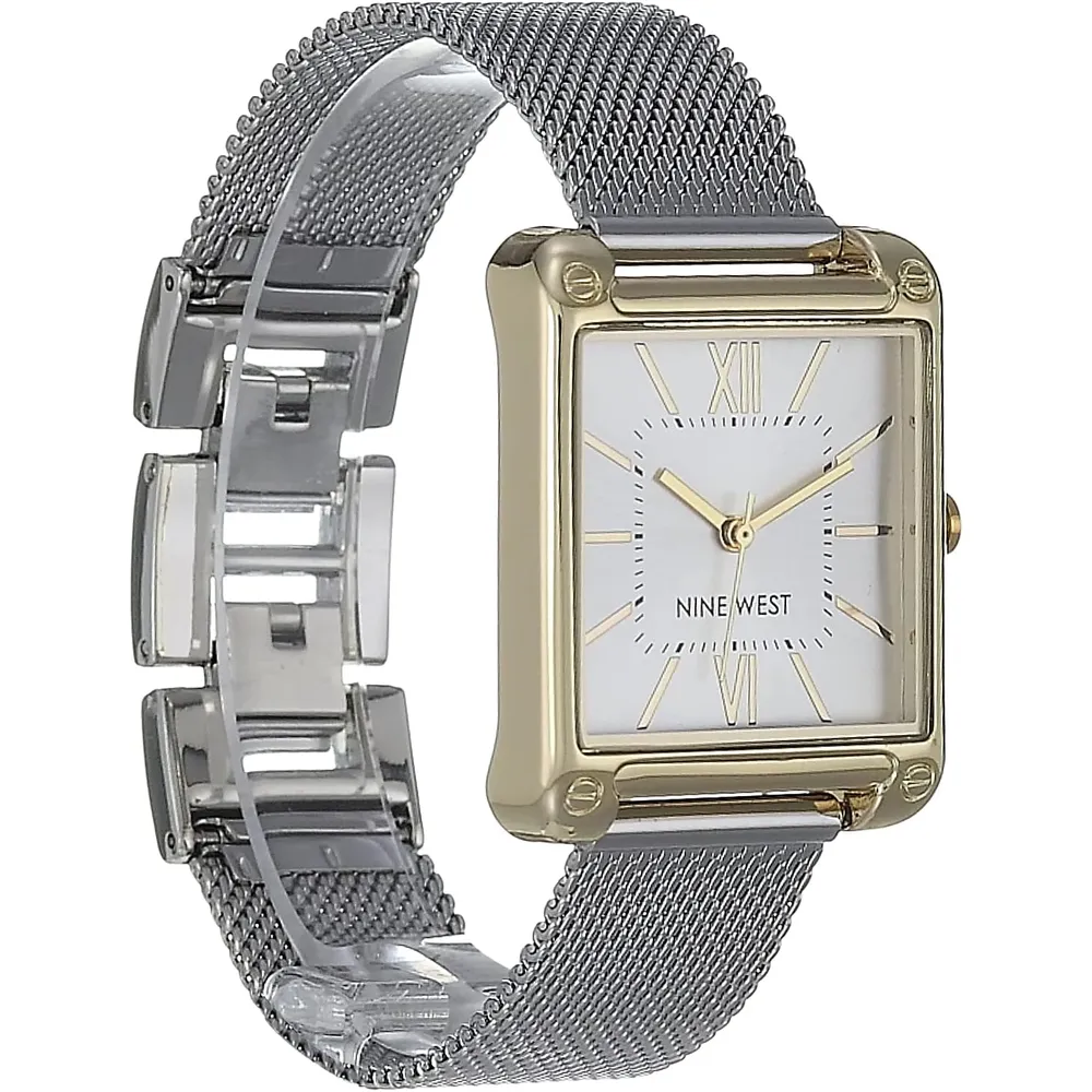 Nine West NW/2090CHGB reloj femenino | 29 mm - Plateado/Oro