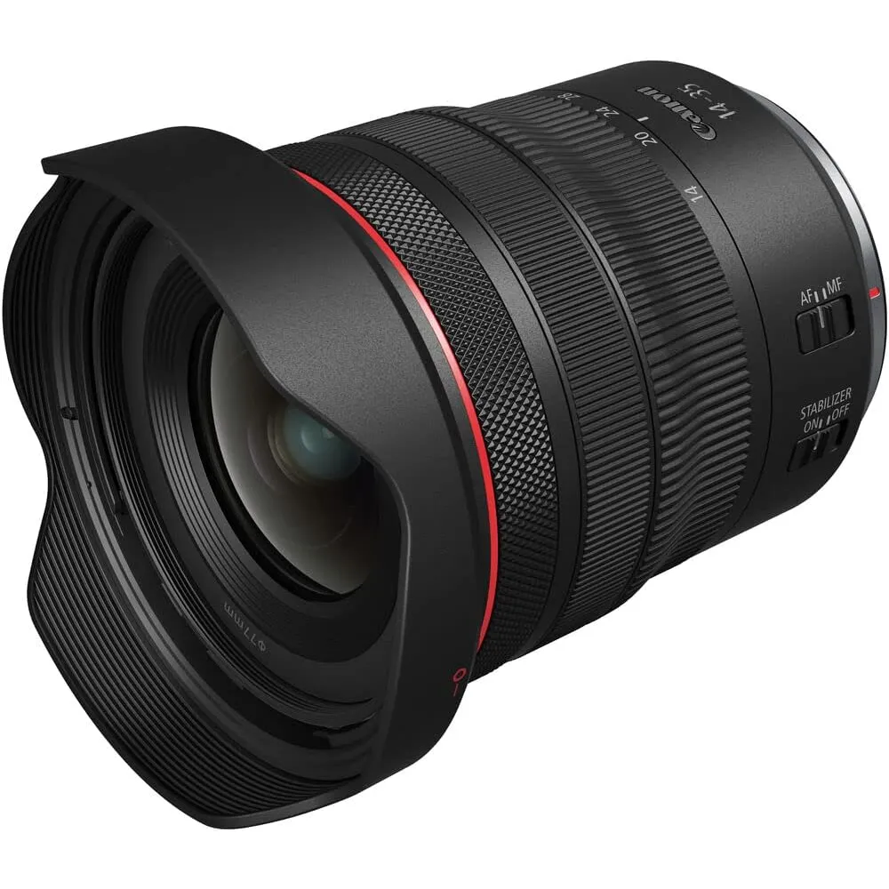 Canon zoom gran angular RF 14-35mm F4 L IS USM | Negro