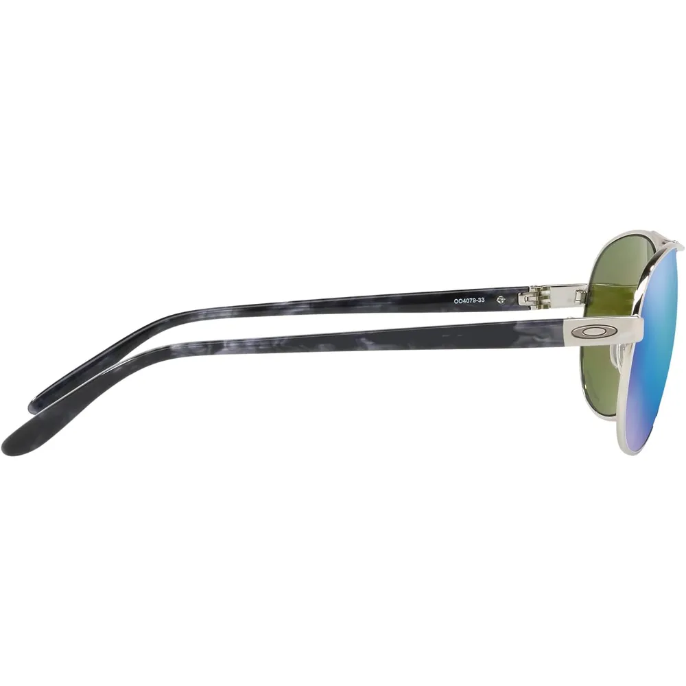 Oakley Feedback OO4079 Gafas de sol para hombre | Polished Chrome / Prizm Sapphr Iridium
