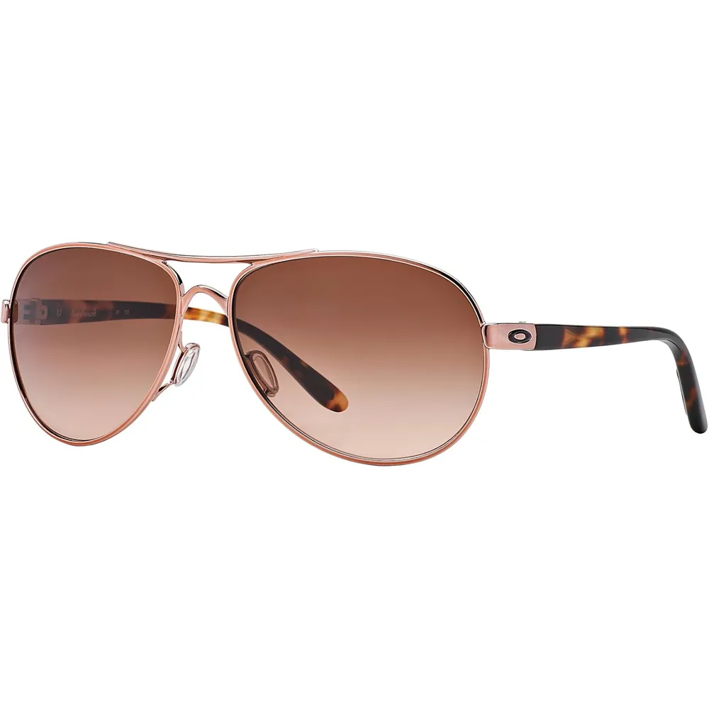 Oakley Feedback OO4079 Gafas de sol para hombre | Rose Gold / Vr50 Brown Gradient