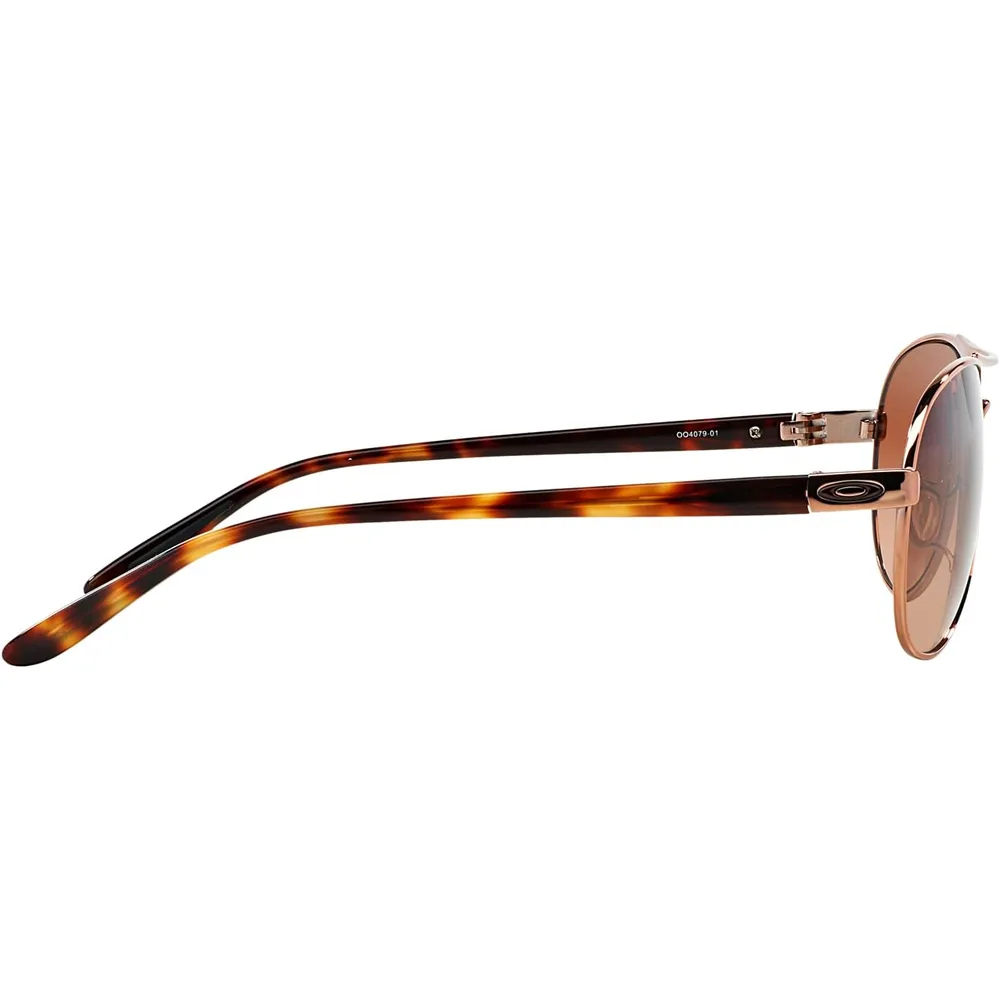 Oakley Feedback OO4079 Gafas de sol para hombre | Rose Gold / Vr50 Brown Gradient