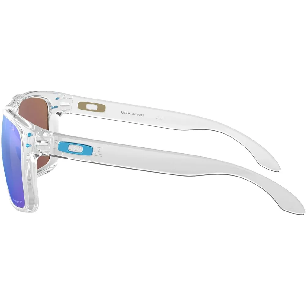 Oakley Holbrook XL OO9417 Gafas de sol para hombre | Polished Clear / Prizm Sapphr Iridium