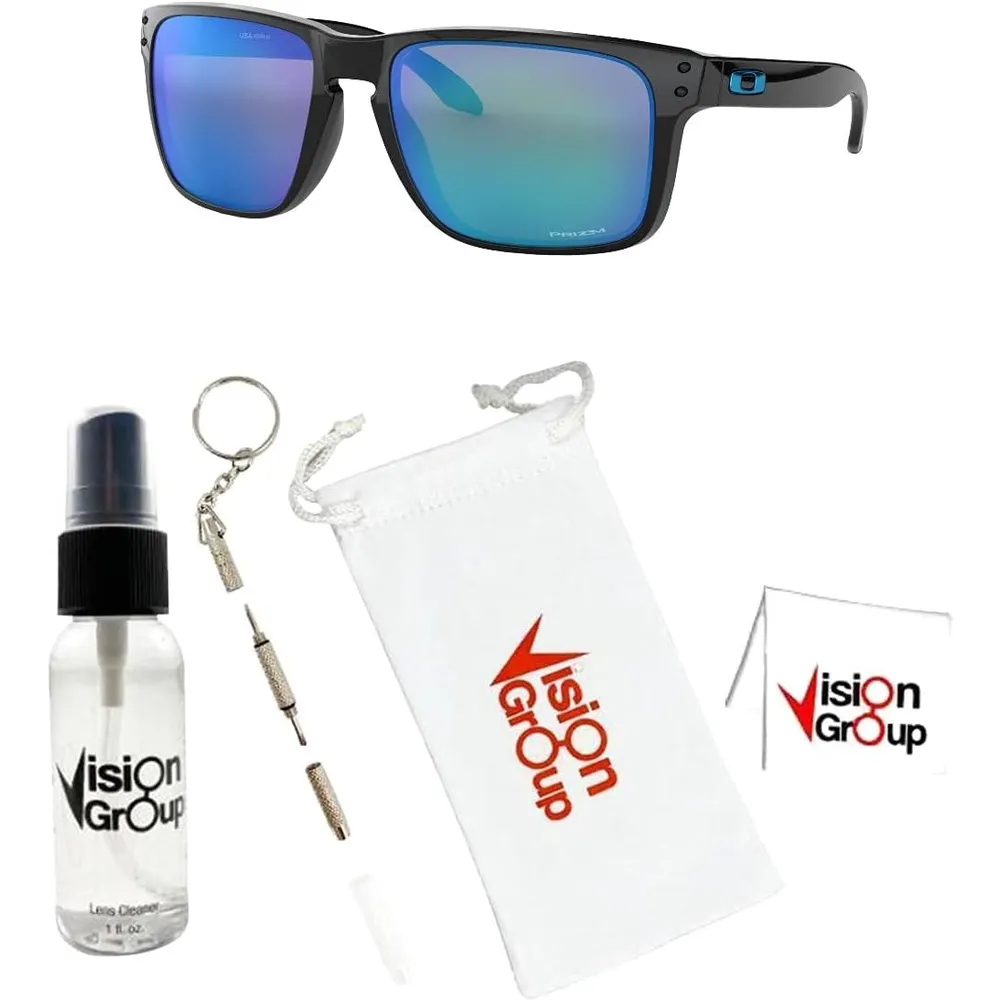 Oakley Holbrook XL OO9417 Gafas de sol para hombre | Polished Black / Prizm Sapphire