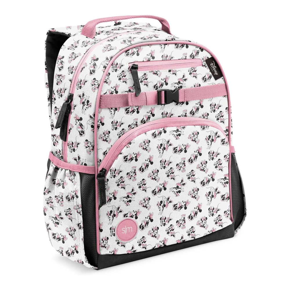 b098bm6j32_m.webp Simple Modern - Mochila con Diseño de Disney para Niñas y Niños Pequeños y Escolares - - Disney - Minnie Mouse Retro
