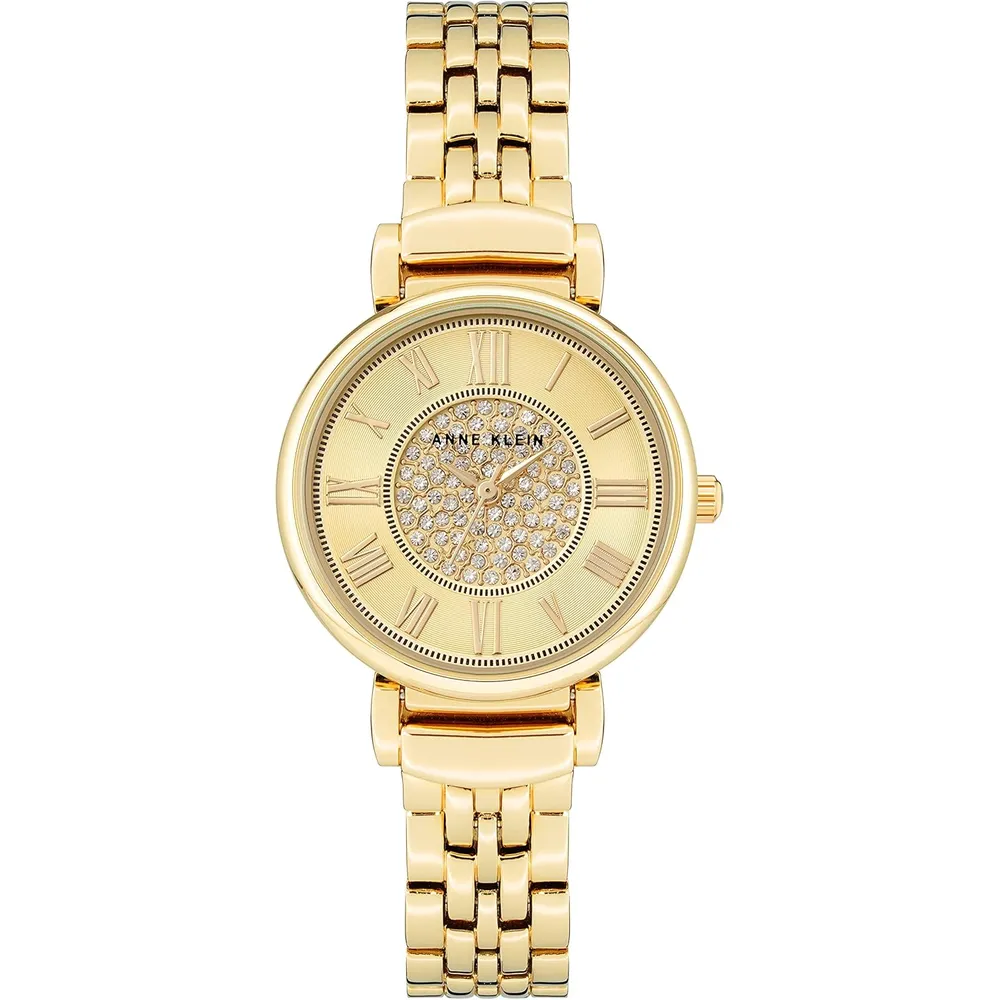 Anne Klein AK/2159SVSV reloj para mujer | 30 mm - Gold/Crystals