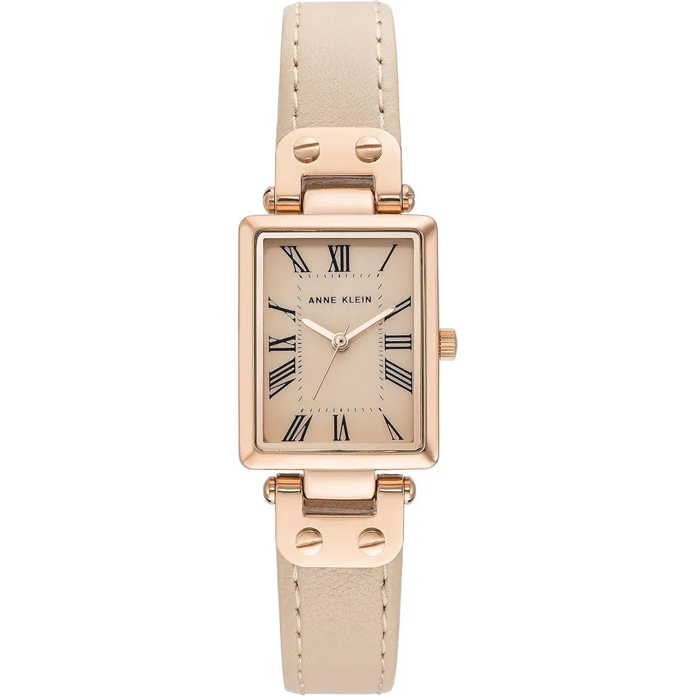 Anne Klein AK/3752 reloj femenino de piel | 35 mm - Rosado rubor/oro rosado