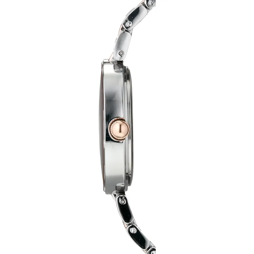 Anne Klein AK/1362GNRG reloj para dama con diamante genuino | 32 mm - Plateado/Dorado/marrón