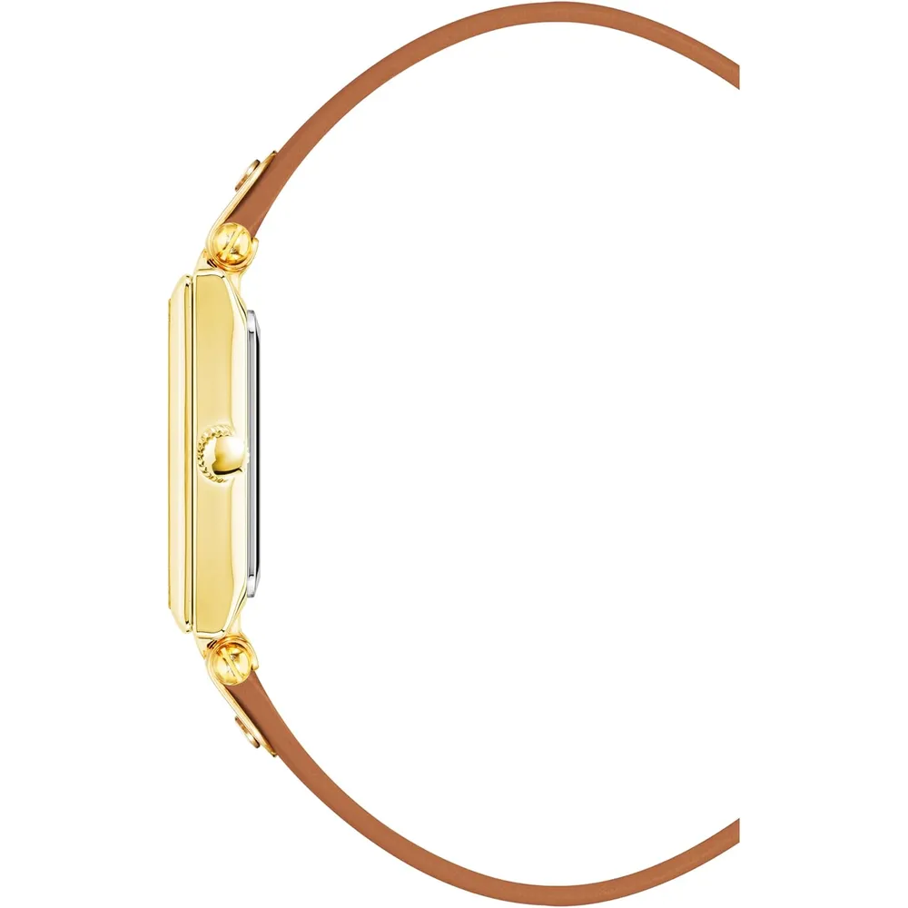 Anne Klein AK/3752 reloj femenino de piel | 35 mm - Marrón Miel/Oro