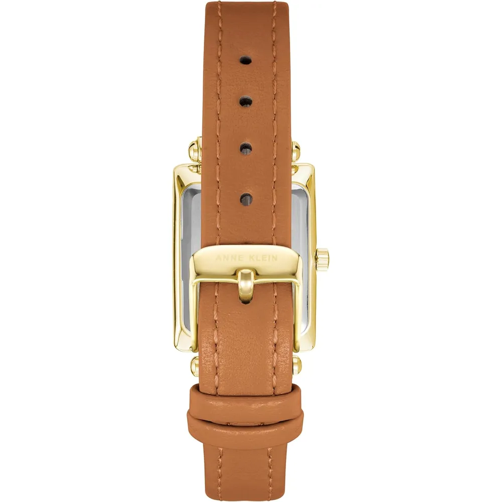 Anne Klein AK/3752 reloj femenino de piel | 35 mm - Marrón Miel/Oro