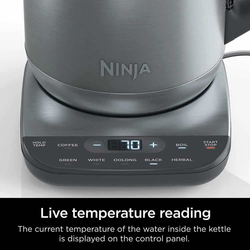 NINJA HERVIDOR ELÉCTRICO KT200 7 TAZAS / 1.66 L | PLATEADO