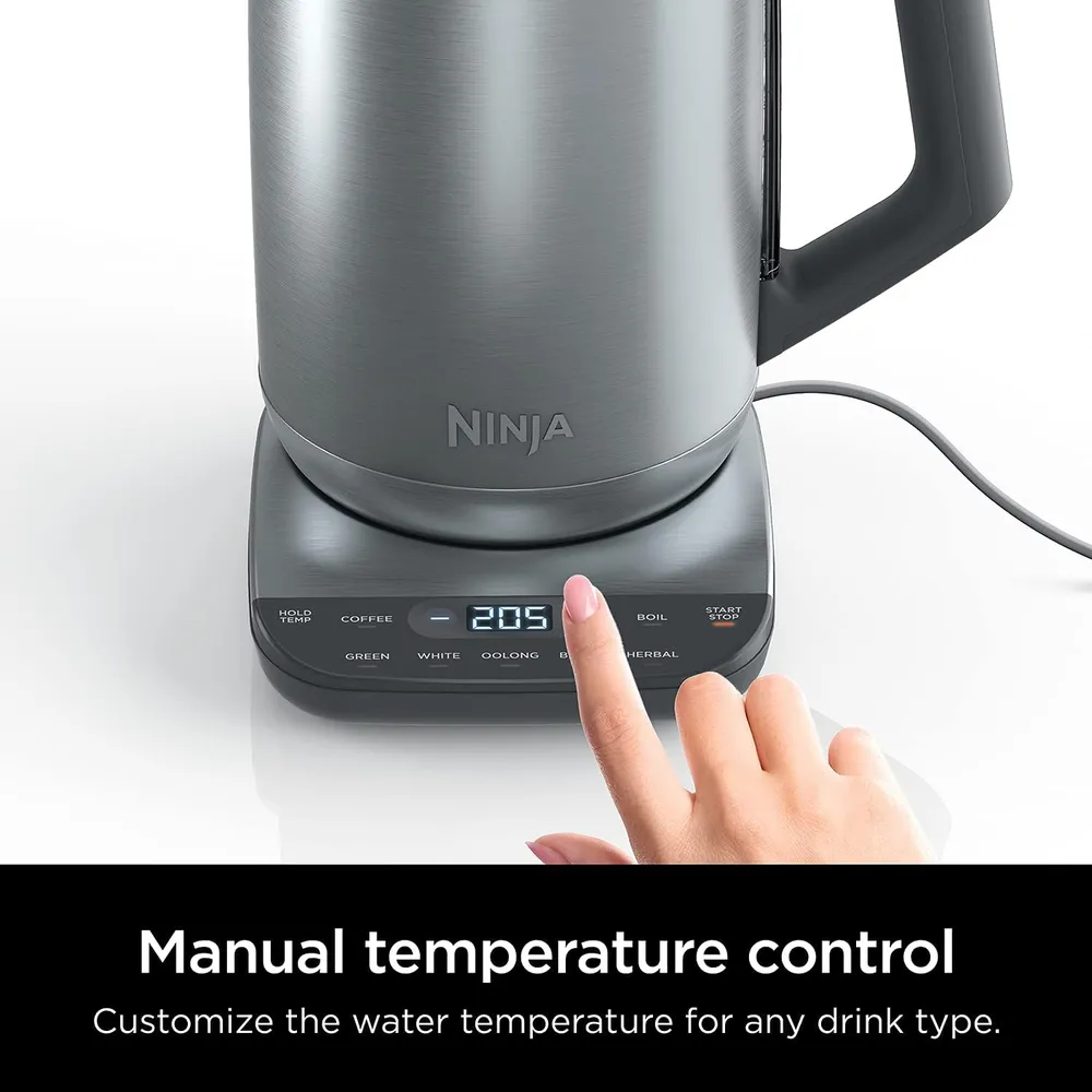 NINJA HERVIDOR ELÉCTRICO KT200 7 TAZAS / 1.66 L | PLATEADO