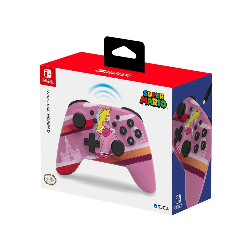 HoriPad Pro Peach para Nintendo Switch - Licenciado por Nintendo