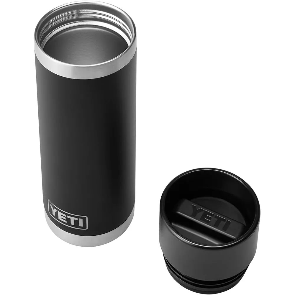 YETI Botella Rambler Térmica con Tapa Hot Shot de 18 oz | Negro