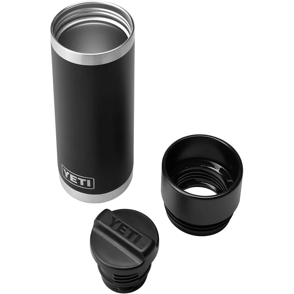 YETI Botella Rambler Térmica con Tapa Hot Shot de 18 oz | Negro