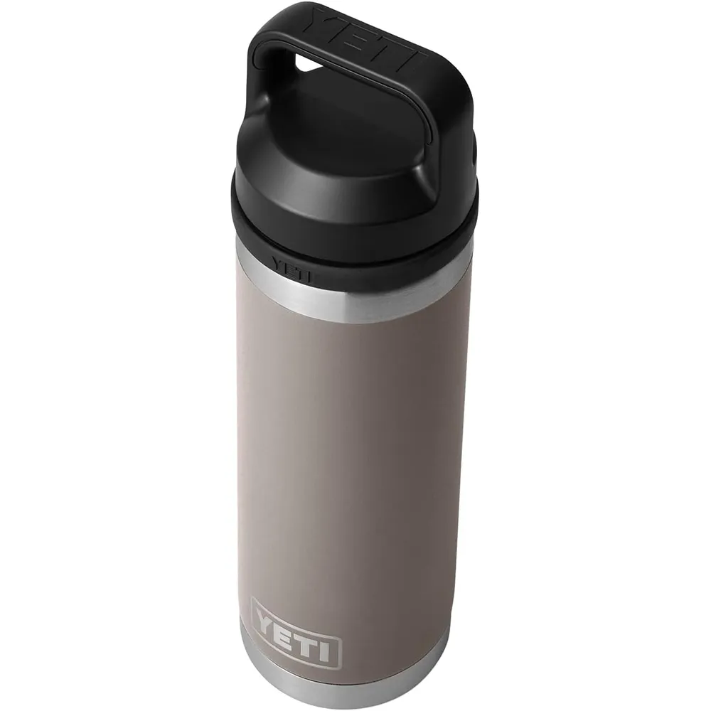 YETI Botella Rambler con Tapa Chung de 18 oz | Gris Claro