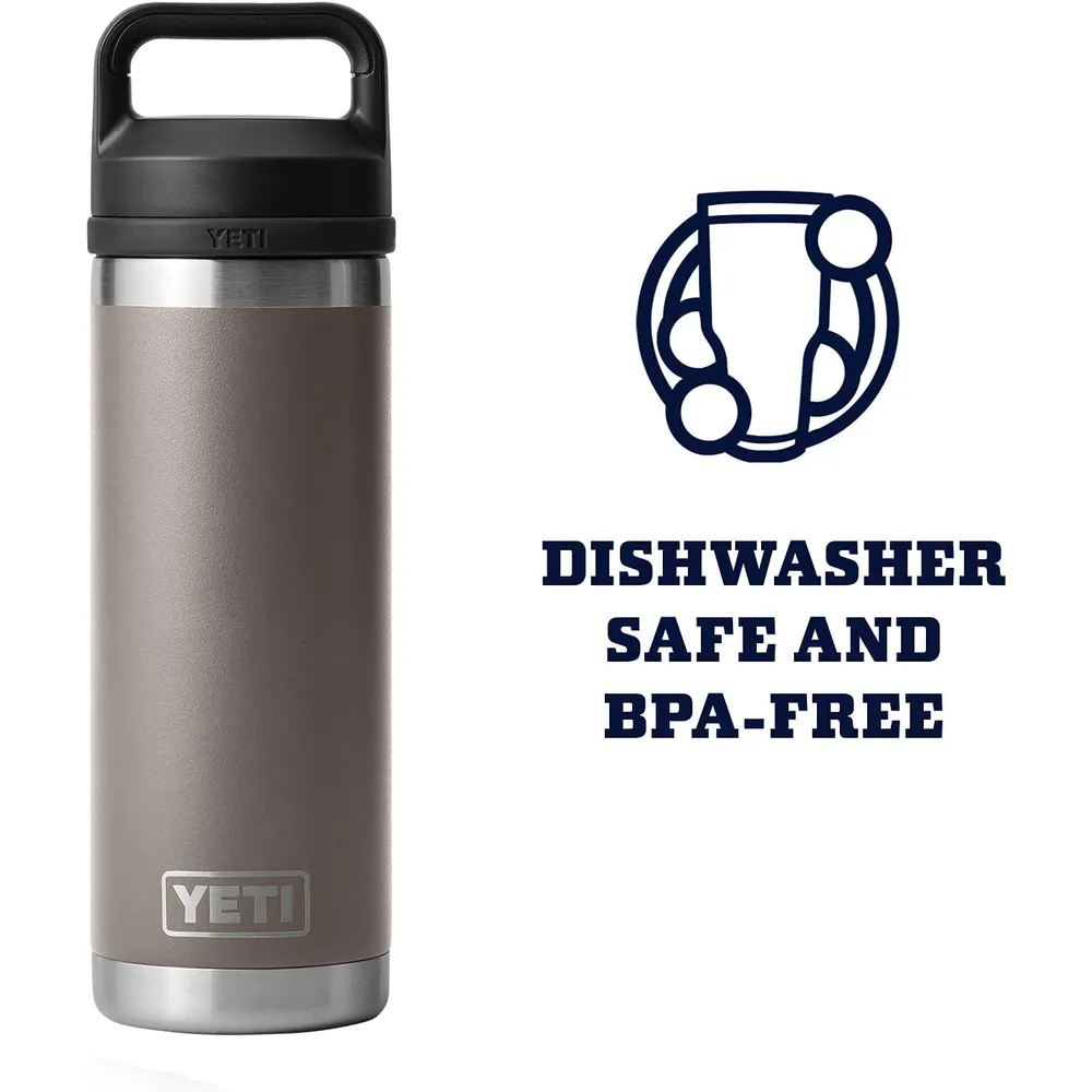 YETI Botella Rambler con Tapa Chung de 18 oz | Gris Claro