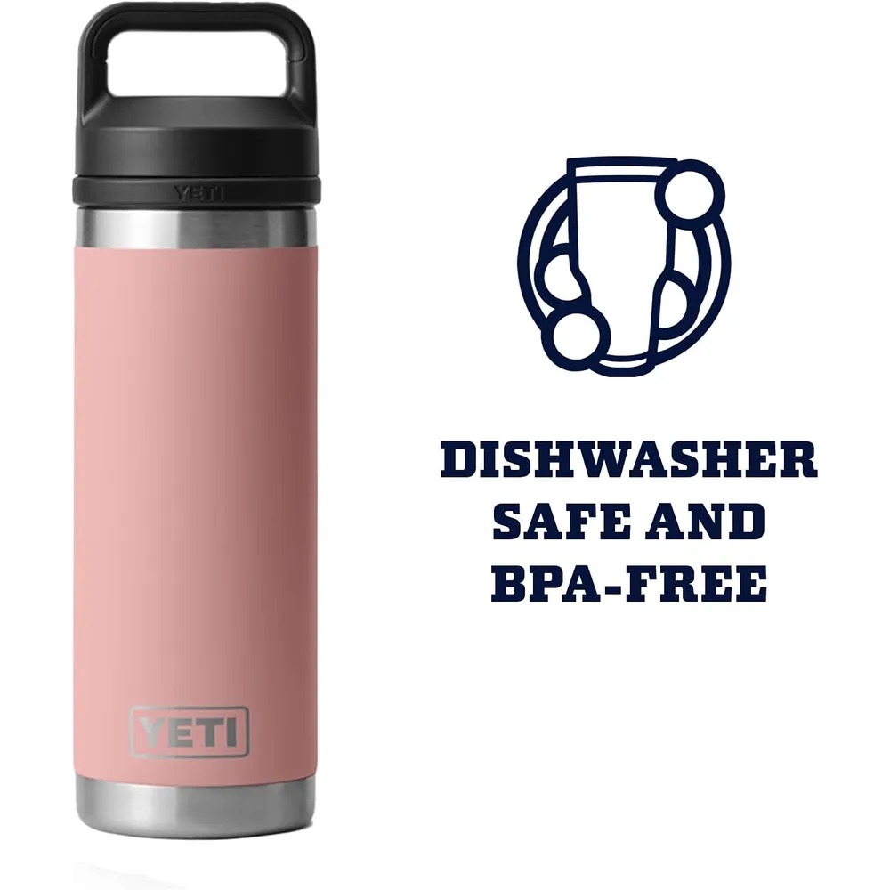 YETI Botella Rambler con Tapa Chung de 18 oz | Palo Rosa
