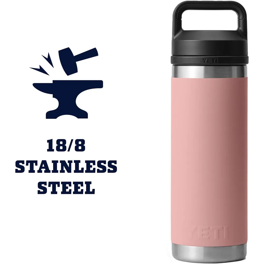 YETI Botella Rambler con Tapa Chung de 18 oz | Palo Rosa