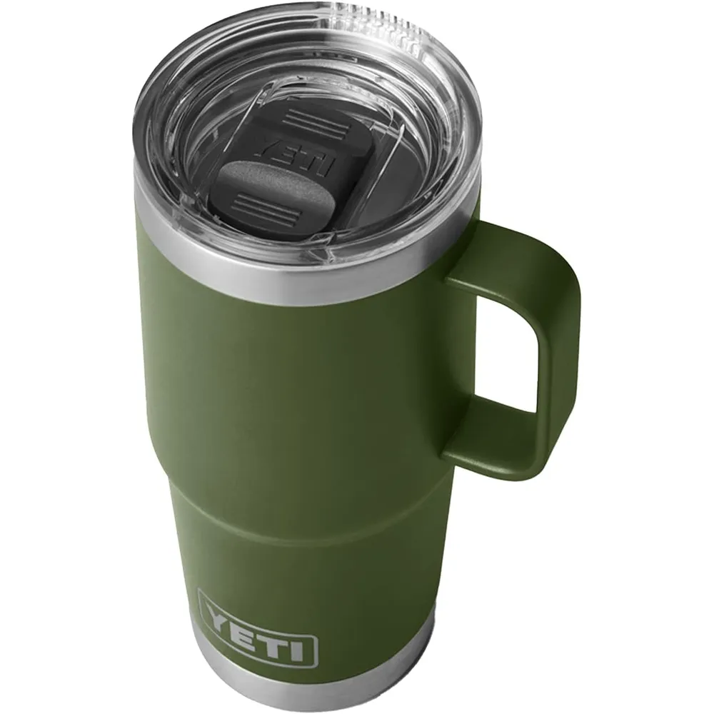 YETI Rambler Vaso de 20 oz de acero inoxidable y tapa Stronghold color verde militar