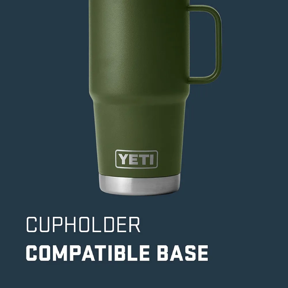 YETI Rambler Vaso de 20 oz de acero inoxidable y tapa Stronghold color verde militar