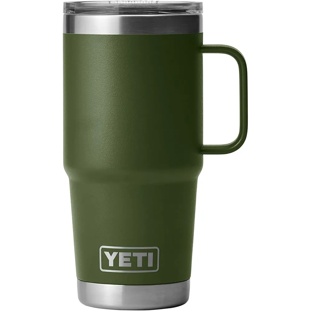YETI Rambler Vaso de 20 oz de acero inoxidable y tapa Stronghold color verde militar