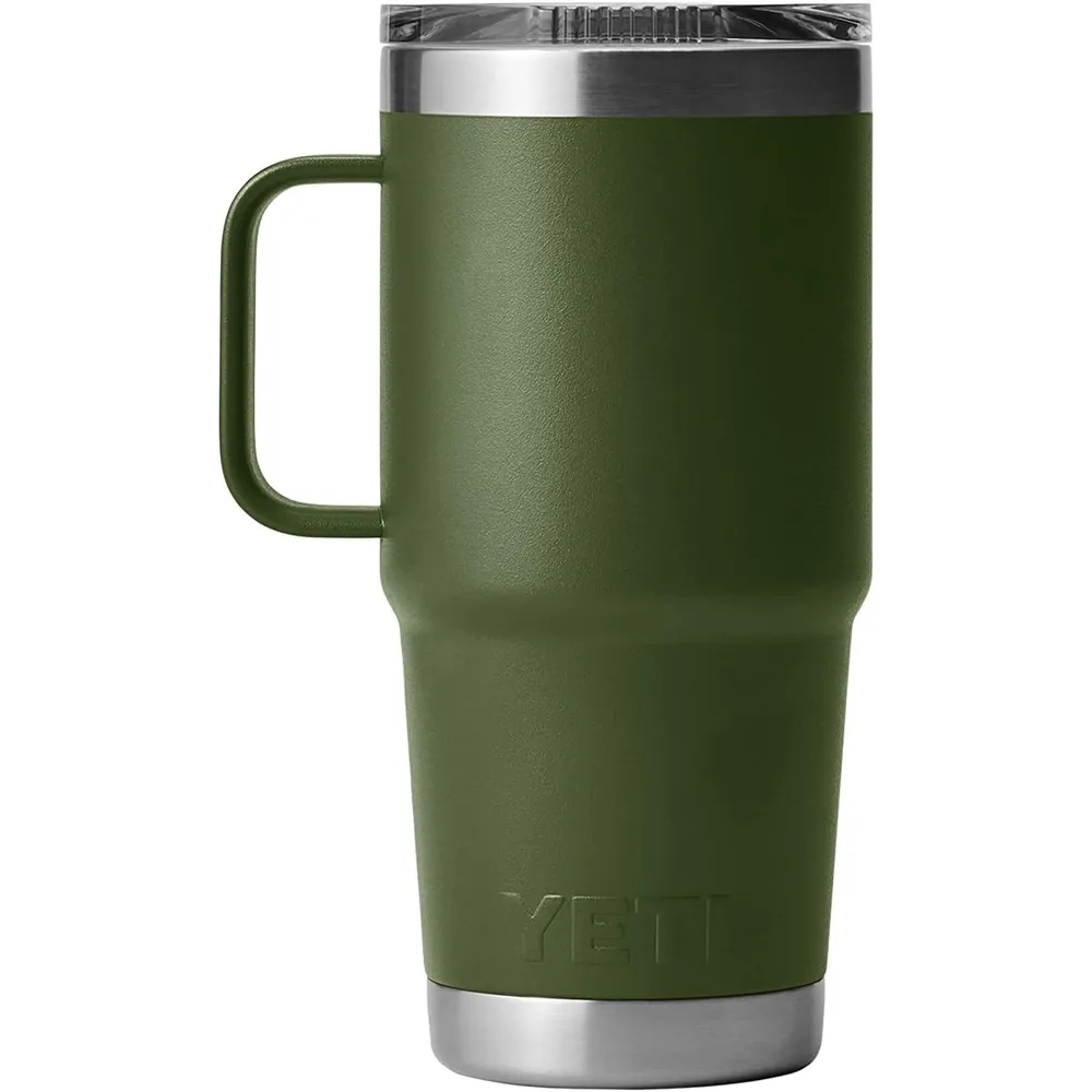 YETI Rambler Vaso de 20 oz de acero inoxidable y tapa Stronghold color verde militar