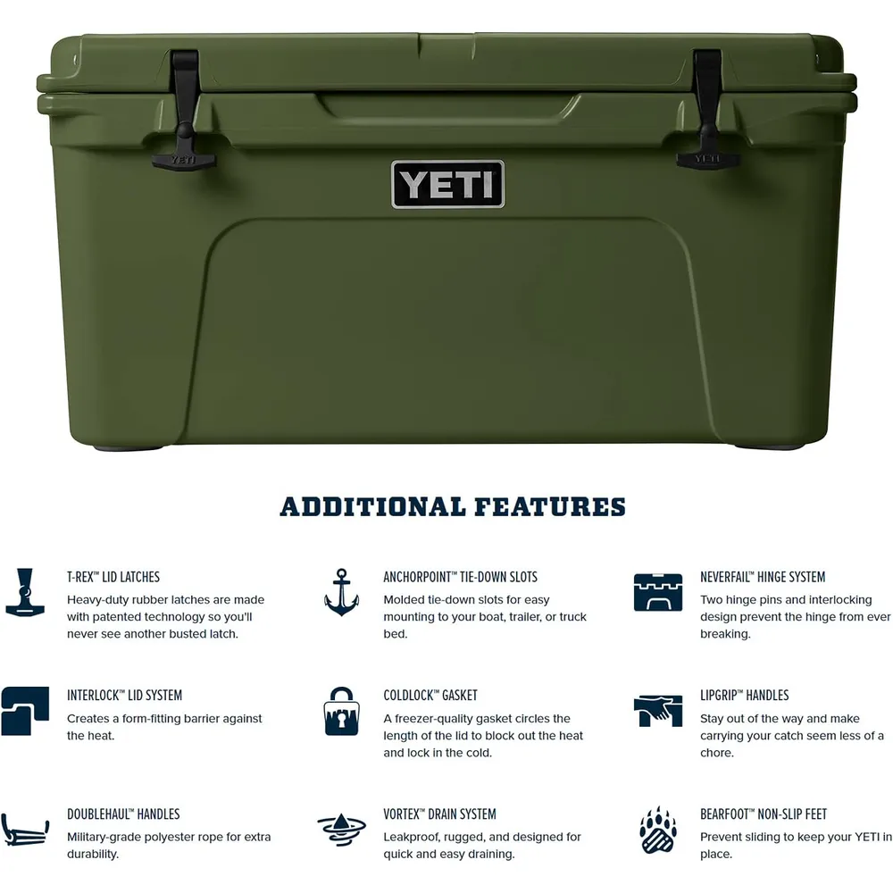 YETI Tundra 65 Cooler Portátil | Verde Olivo