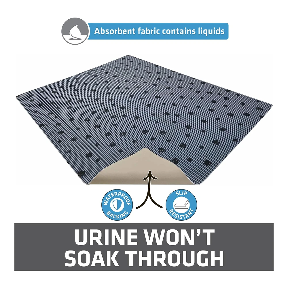 b099hbmz67_3.webp Drymate Original a Prueba de Orina Suave En Las Patas de Los Gatos Absorbente / Impermeable Lavable a Máquina Duradero | Negro