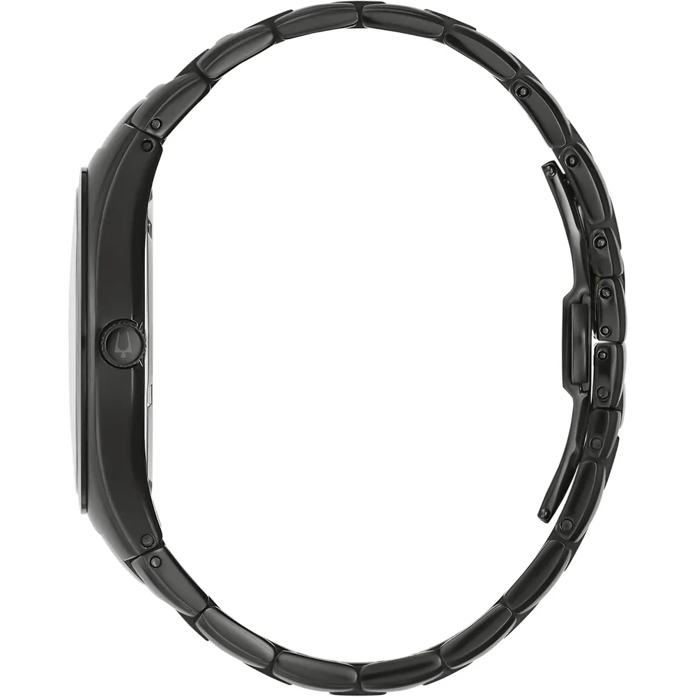 Bulova reloj clásico vestir hombre cuarzo 6 agujas día fecha luminiscente | Negro