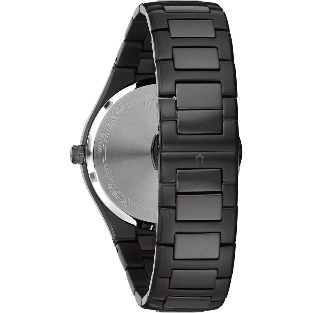 Bulova reloj clásico vestir hombre cuarzo 6 agujas día fecha luminiscente | Negro