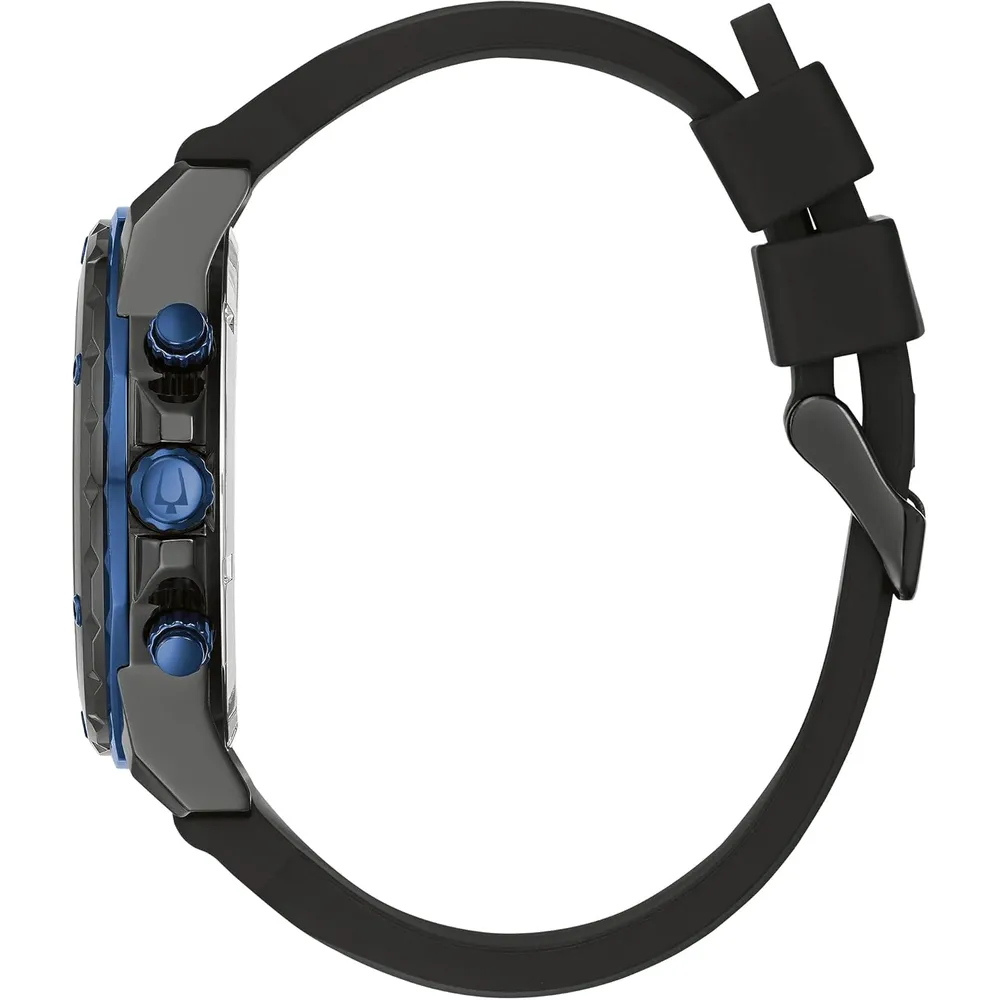 b099l4v5zp_1_webp.webp Bulova reloj Marine Star hombre cronógrafo cuarzo 6 agujas silicona negro | Negro/Azul