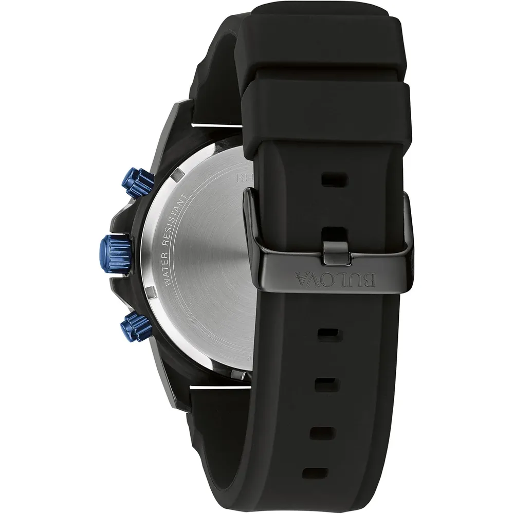 b099l4v5zp_2_webp.webp Bulova reloj Marine Star hombre cronógrafo cuarzo 6 agujas silicona negro | Negro/Azul