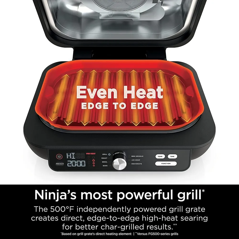 NINJA PARRILLA ELÉCTRICA FOODI XL IG601 7 EN 1, 4 QT / 3.78 L | NEGRO