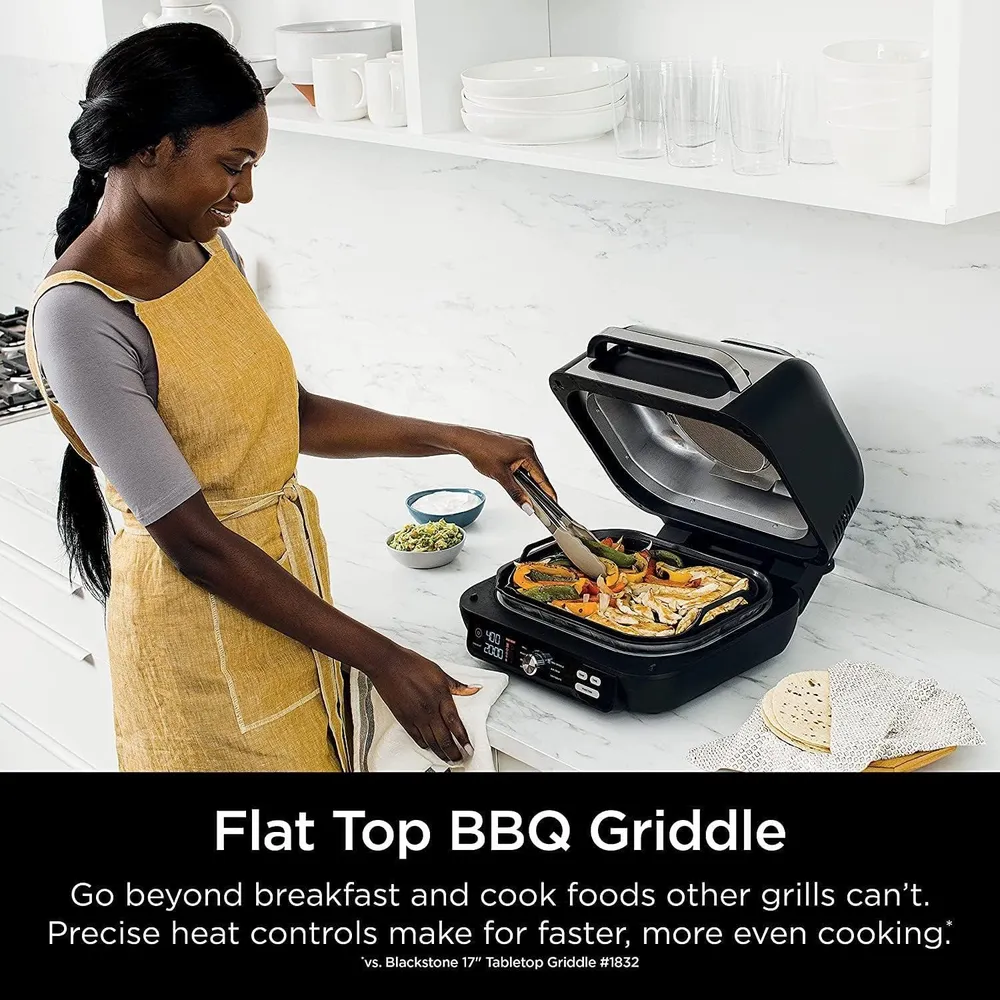 NINJA PARRILLA ELÉCTRICA FOODI XL IG601 7 EN 1, 4 QT / 3.78 L | NEGRO