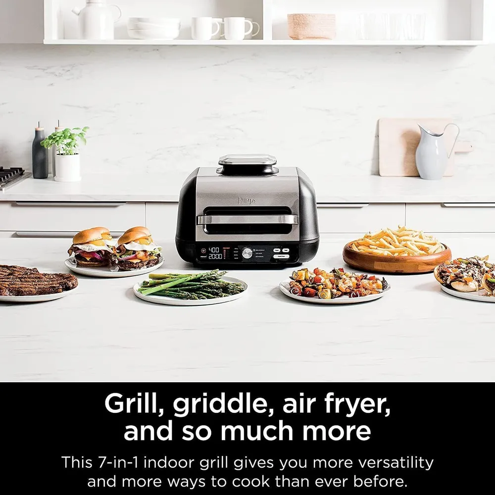 NINJA PARRILLA ELÉCTRICA FOODI XL IG601 7 EN 1, 4 QT / 3.78 L | NEGRO