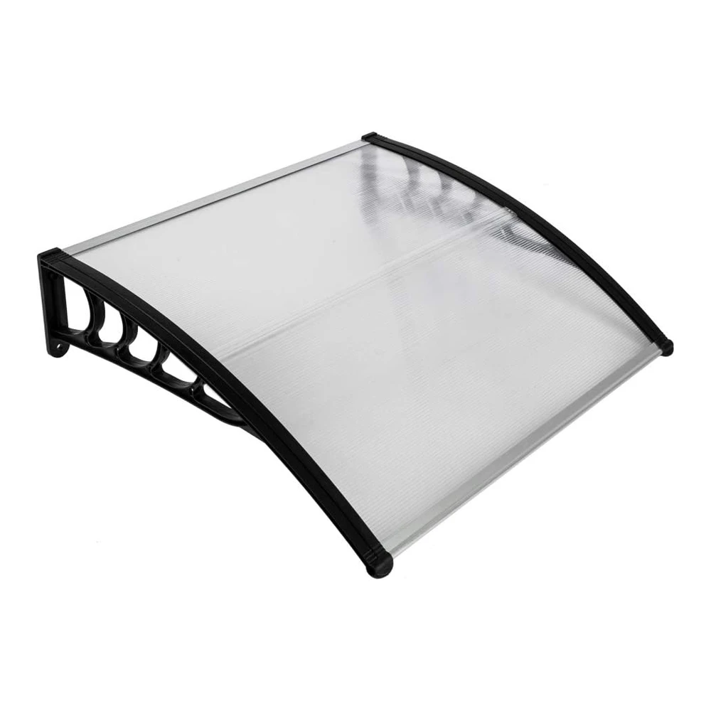 Toldo para Ventana - Toldo Moderno de Policarbonato para Puerta Delantera - Toldo para Patio - Cubierta de Puerta de Ventana para Lluvia - Nieve - Protección de Luz Solar - Hoja Hueca